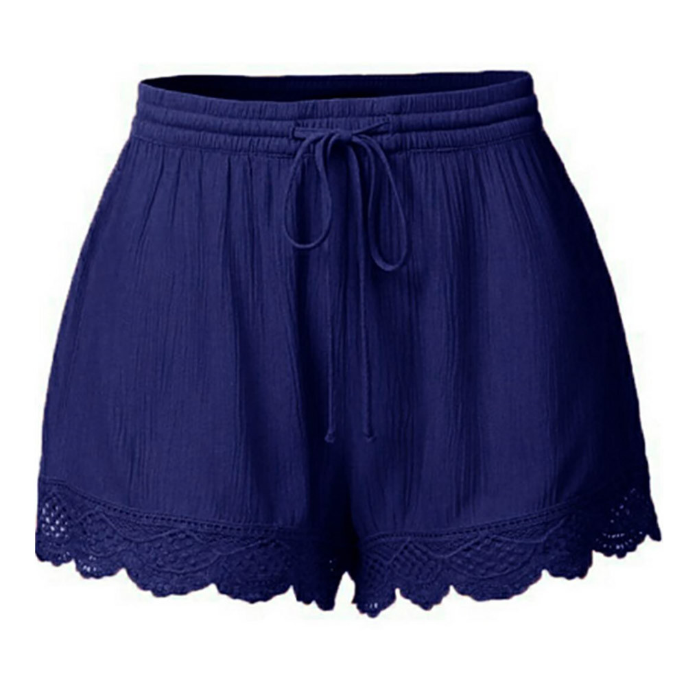 thumbnail image 2 of MKLEKYY Pantalones Cortos De Mujer De Moda Para Mujer, De Encaje, De Talla Grande, Con Lazo, Para Yoga, Deportivos, Leggings, 2 of 5